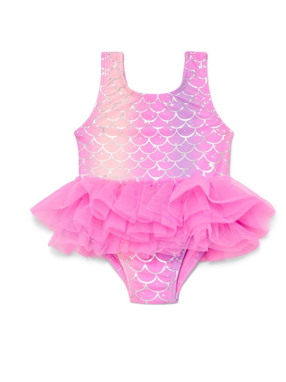 Kids Pink Mermaid Tutu Swimsuit size 12M